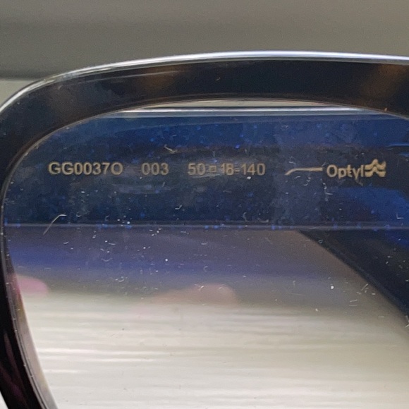 Gucci GG00379 RC, blue square 54mm authentic, like new - Picture 4 of 9